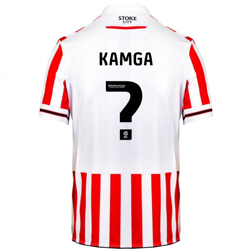 Kinder Ian Kamga #0 Rot-Weiss Heimtrikot Trikot 2023/24 T-Shirt Österreich