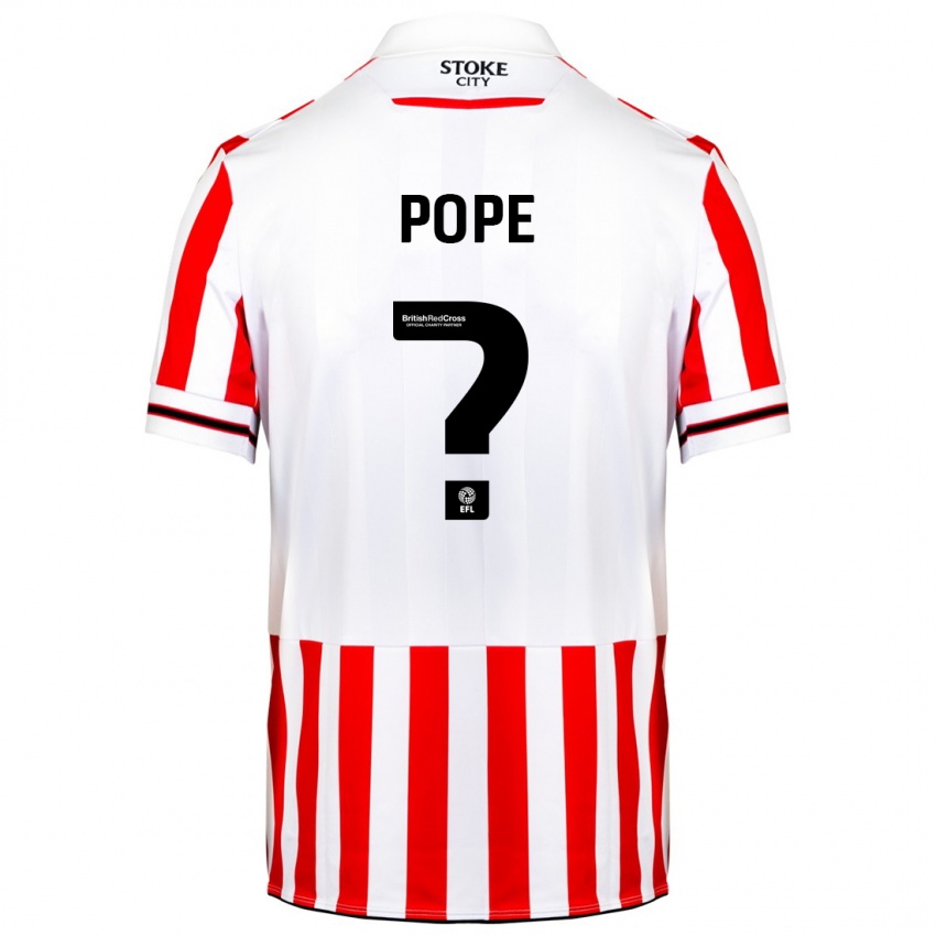 Kinder Ollie Pope #0 Rot-Weiss Heimtrikot Trikot 2023/24 T-Shirt Österreich