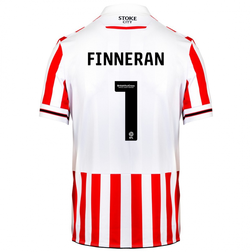 Kinder Ellie Finneran #1 Rot-Weiss Heimtrikot Trikot 2023/24 T-Shirt Österreich