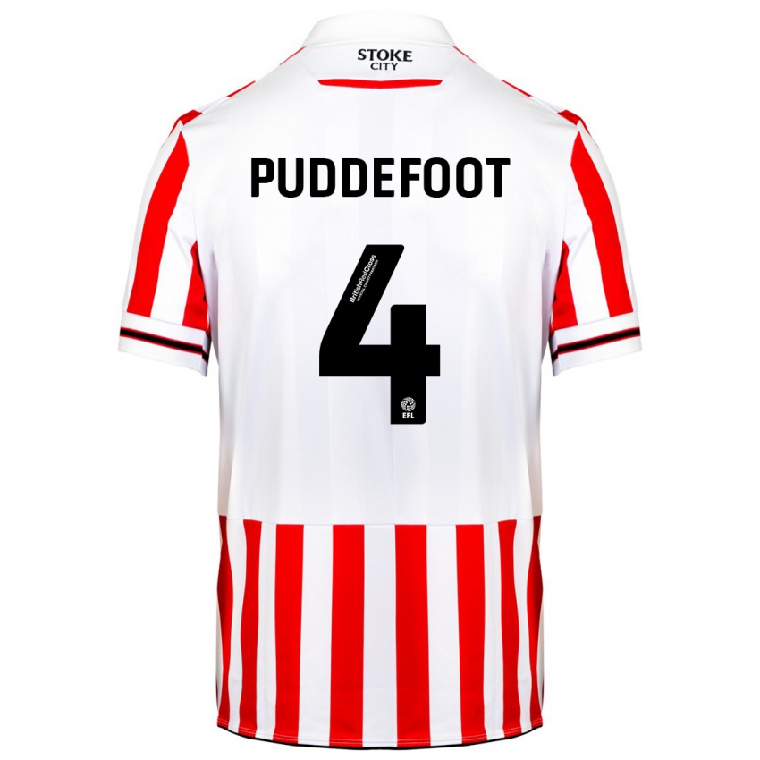 Kinder Danielle Puddefoot #4 Rot-Weiss Heimtrikot Trikot 2023/24 T-Shirt Österreich