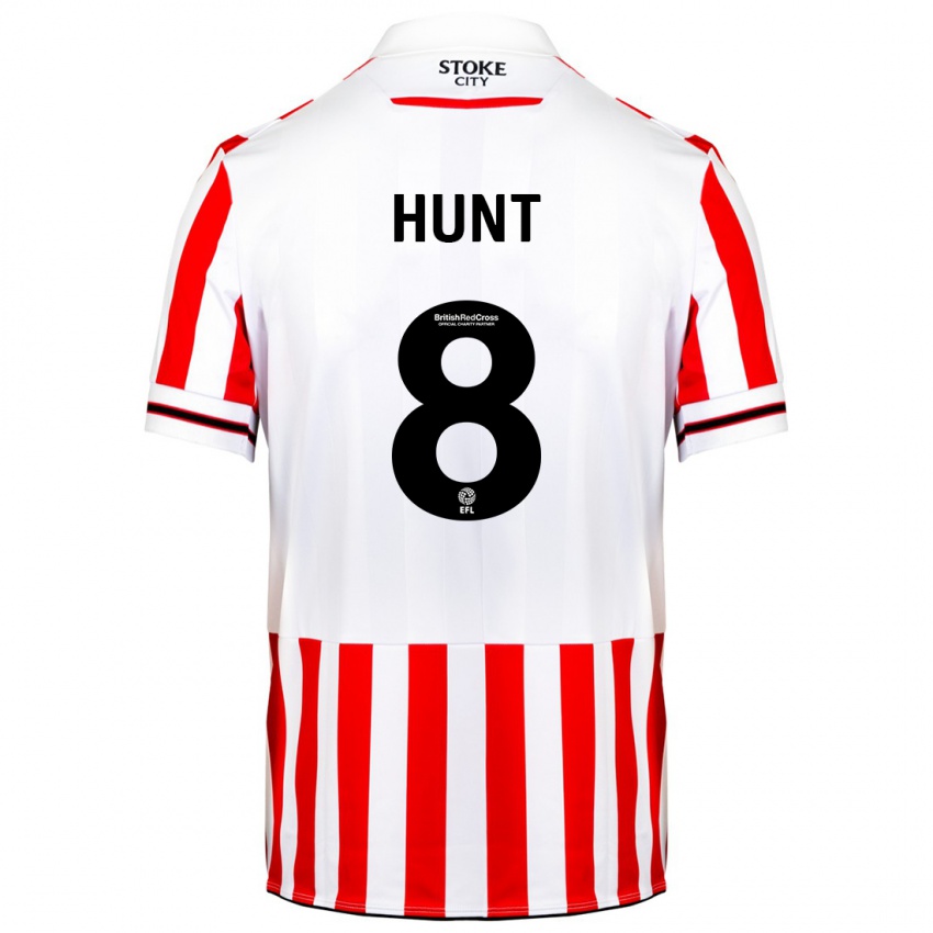 Kinder Abby Hunt #8 Rot-Weiss Heimtrikot Trikot 2023/24 T-Shirt Österreich