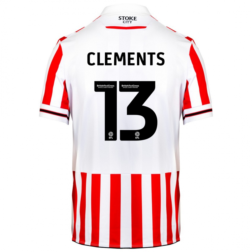 Kinder Daisy Clements #13 Rot-Weiss Heimtrikot Trikot 2023/24 T-Shirt Österreich