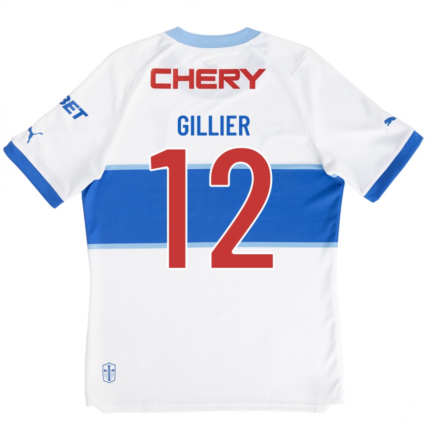 Kinder Thomas Gillier #12 Weiß Heimtrikot Trikot 2023/24 T-Shirt Österreich