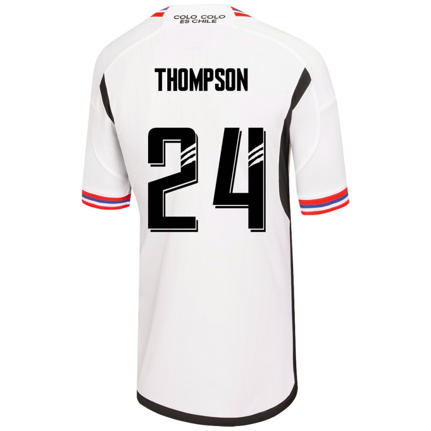 Kinder Jordhy Thompson #24 Weiß Heimtrikot Trikot 2023/24 T-Shirt Österreich