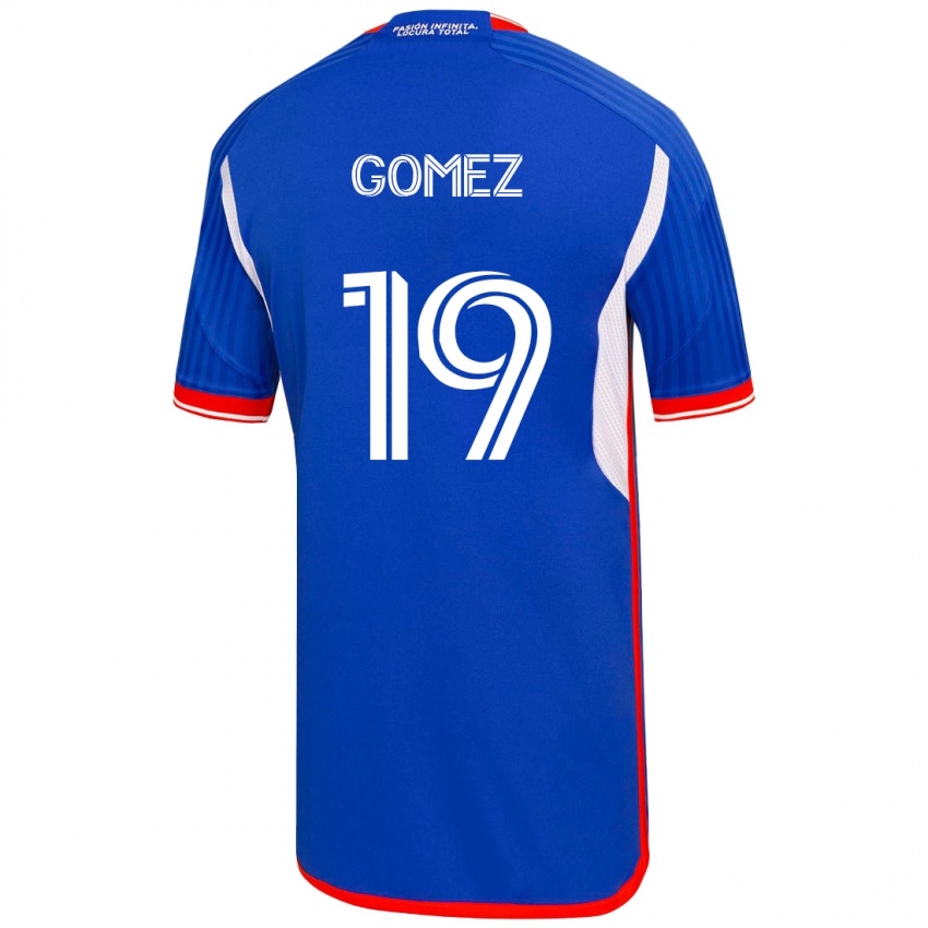 Kinder Juan Pablo Gómez #19 Blau Heimtrikot Trikot 2023/24 T-Shirt Österreich
