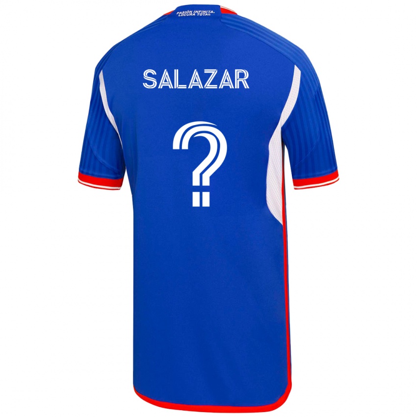 Kinder Yahir Salazar #0 Blau Heimtrikot Trikot 2023/24 T-Shirt Österreich