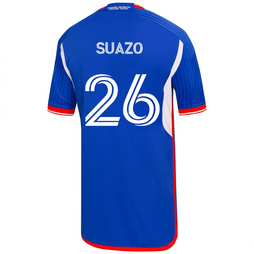 Kinder Gretzel Suazo #26 Blau Heimtrikot Trikot 2023/24 T-Shirt Österreich