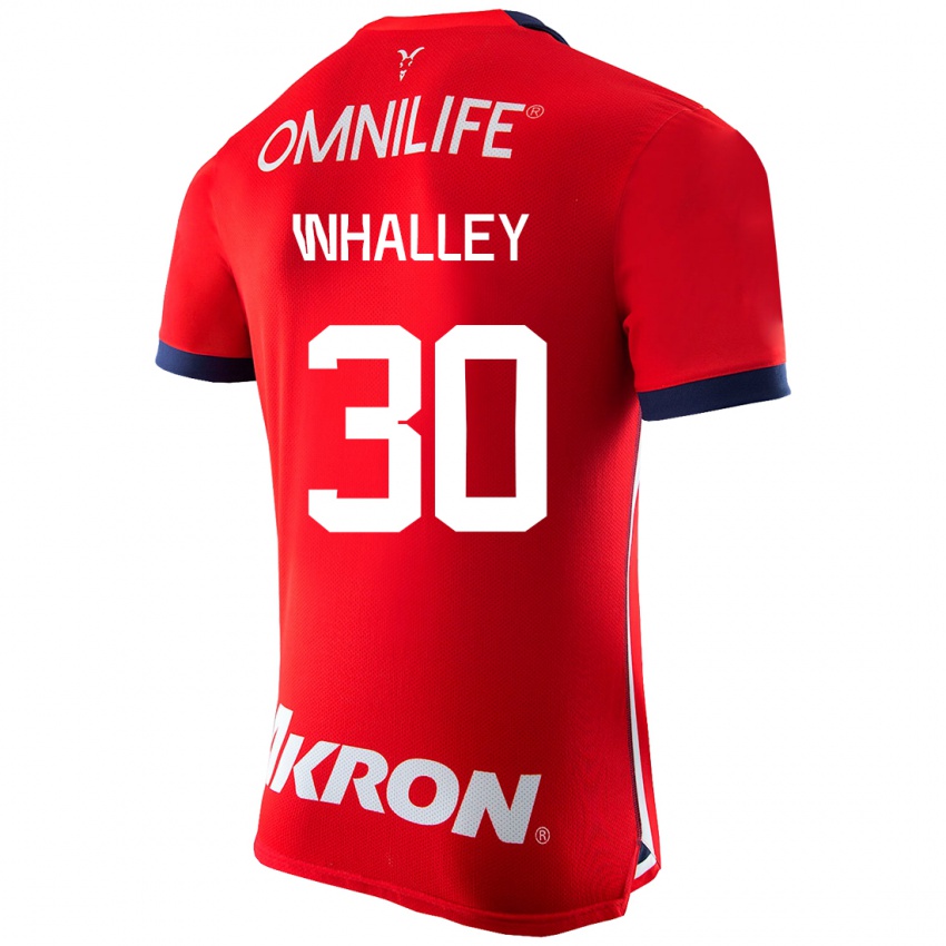 Kinder Óscar Whalley #30 Rot Heimtrikot Trikot 2023/24 T-Shirt Österreich