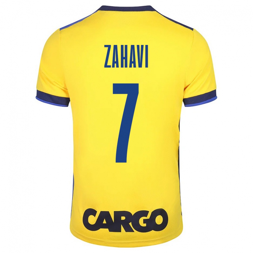 Kinder Eran Zahavi #7 Gelb Heimtrikot Trikot 2023/24 T-Shirt Österreich