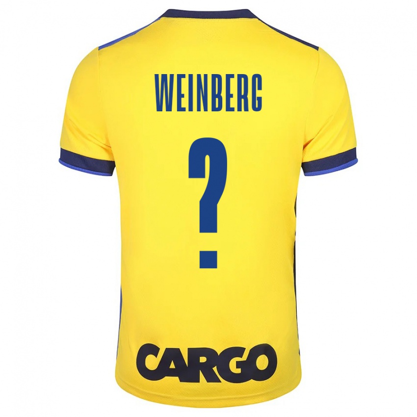 Kinder Idan Weinberg #0 Gelb Heimtrikot Trikot 2023/24 T-Shirt Österreich