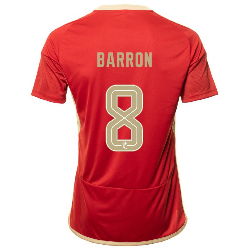 Kinder Connor Barron #8 Rot Heimtrikot Trikot 2023/24 T-Shirt Österreich