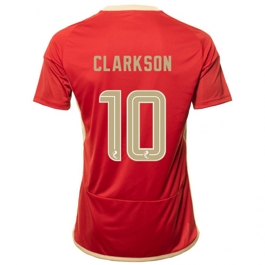 Kinder Leighton Clarkson #10 Rot Heimtrikot Trikot 2023/24 T-Shirt Österreich