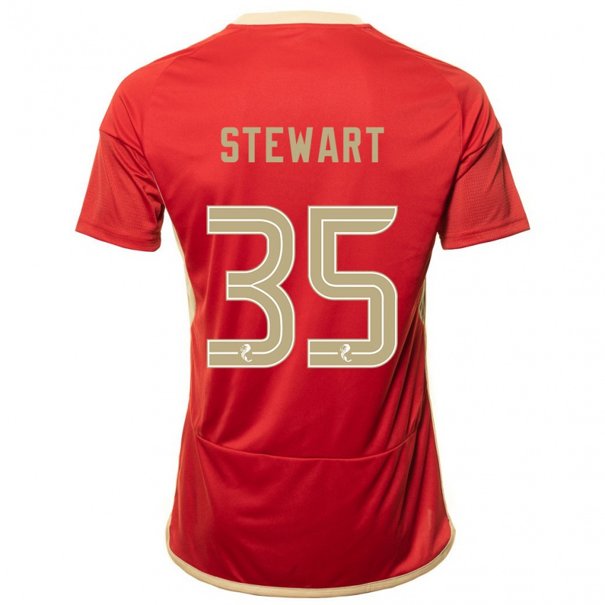 Kinder Alfie Stewart #35 Rot Heimtrikot Trikot 2023/24 T-Shirt Österreich