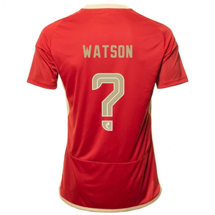 Kinder Kai Watson #0 Rot Heimtrikot Trikot 2023/24 T-Shirt Österreich