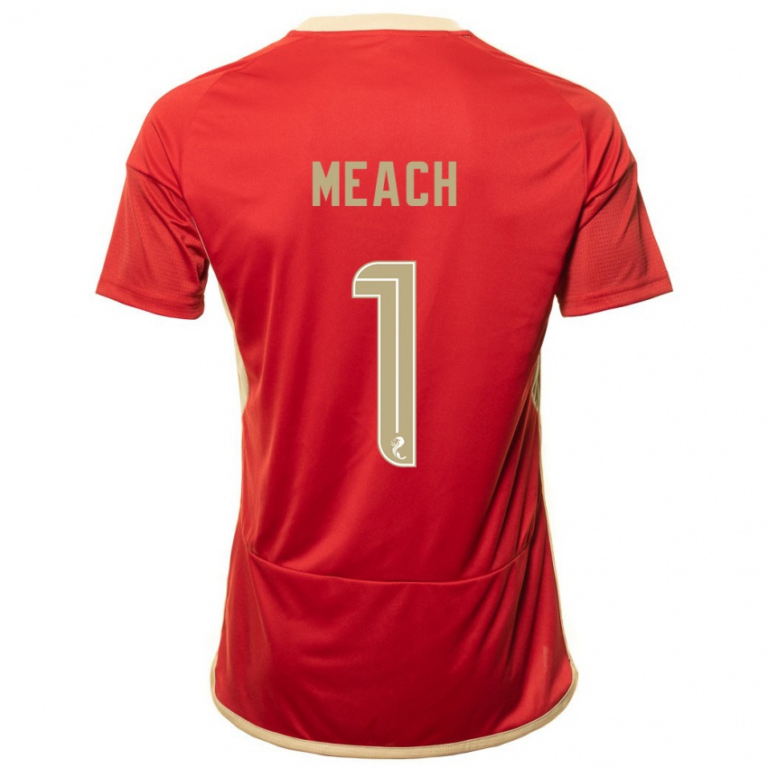 Kinder Aaliyah-Jay Meach #1 Rot Heimtrikot Trikot 2023/24 T-Shirt Österreich