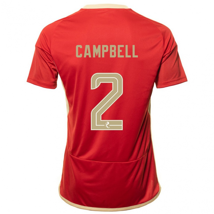 Kinder Loren Campbell #2 Rot Heimtrikot Trikot 2023/24 T-Shirt Österreich