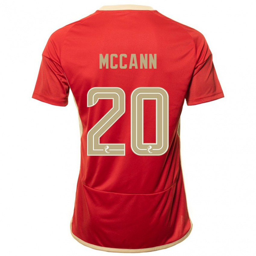 Kinder Annalisa Mccann #20 Rot Heimtrikot Trikot 2023/24 T-Shirt Österreich