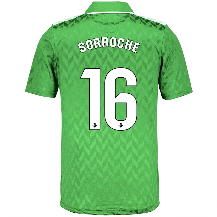 Kinder Ginés Sorroche #16 Grün Auswärtstrikot Trikot 2023/24 T-Shirt Österreich