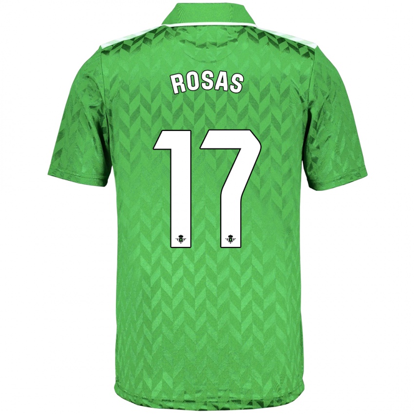 Kinder Berto Rosas #17 Grün Auswärtstrikot Trikot 2023/24 T-Shirt Österreich