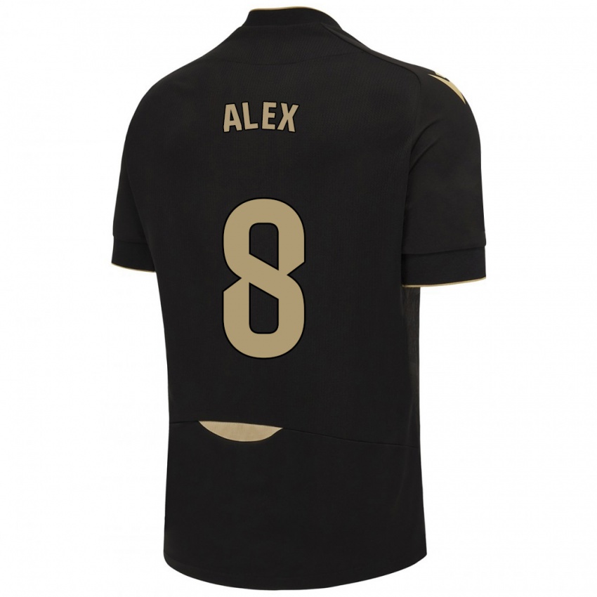 Kinder Álex Fernández #8 Schwarz Auswärtstrikot Trikot 2023/24 T-Shirt Österreich