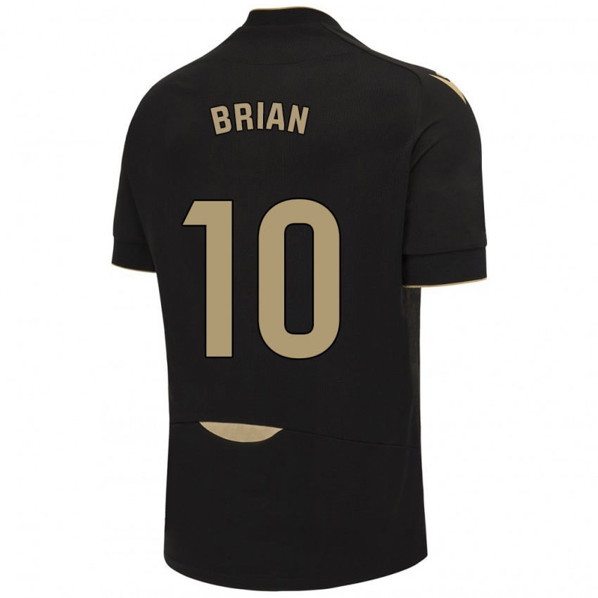 Kinder Brian Ocampo #10 Schwarz Auswärtstrikot Trikot 2023/24 T-Shirt Österreich