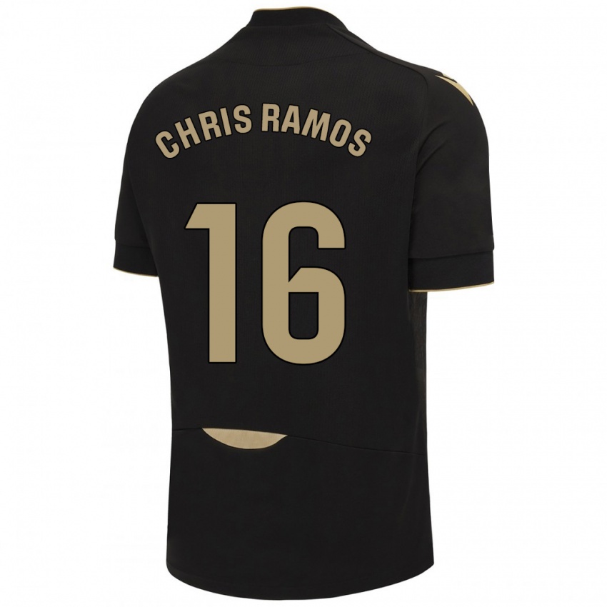 Kinder Chris Ramos #16 Schwarz Auswärtstrikot Trikot 2023/24 T-Shirt Österreich