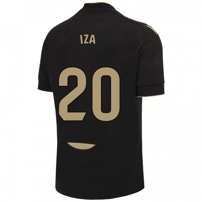 Kinder Iza Carcelén #20 Schwarz Auswärtstrikot Trikot 2023/24 T-Shirt Österreich