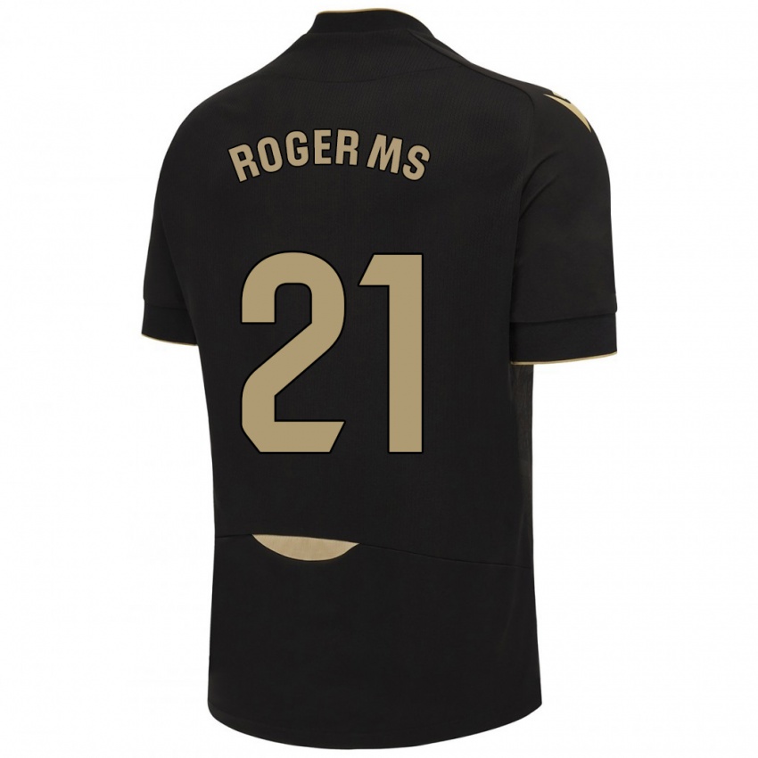 Kinder Roger Martí #21 Schwarz Auswärtstrikot Trikot 2023/24 T-Shirt Österreich