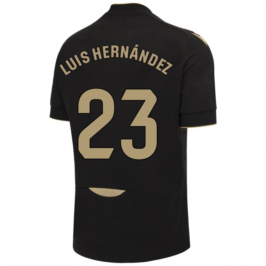 Kinder Luis Hernández #23 Schwarz Auswärtstrikot Trikot 2023/24 T-Shirt Österreich