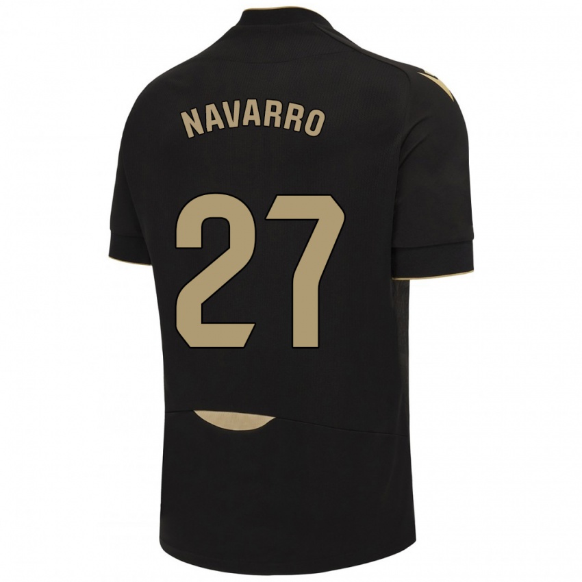 Kinder Robert Navarro #27 Schwarz Auswärtstrikot Trikot 2023/24 T-Shirt Österreich