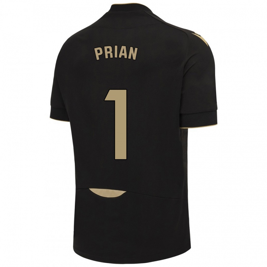 Kinder Ana María Prián Pereira #1 Schwarz Auswärtstrikot Trikot 2023/24 T-Shirt Österreich