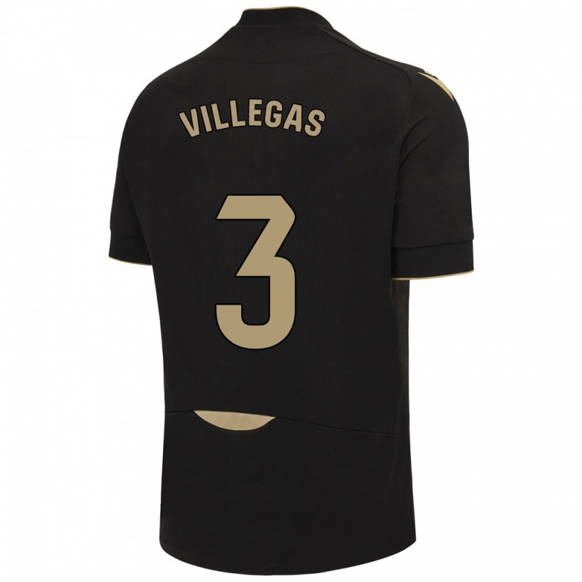 Kinder Virginia Villegas Rico #3 Schwarz Auswärtstrikot Trikot 2023/24 T-Shirt Österreich