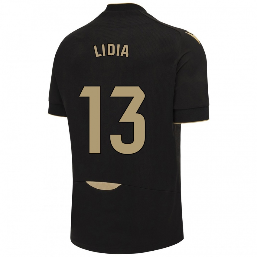 Kinder Lidia Rincón García #13 Schwarz Auswärtstrikot Trikot 2023/24 T-Shirt Österreich