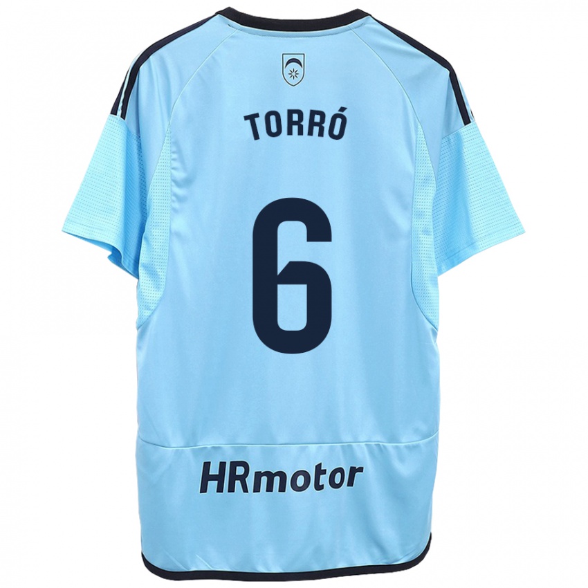 Kinder Lucas Torró #6 Blau Auswärtstrikot Trikot 2023/24 T-Shirt Österreich