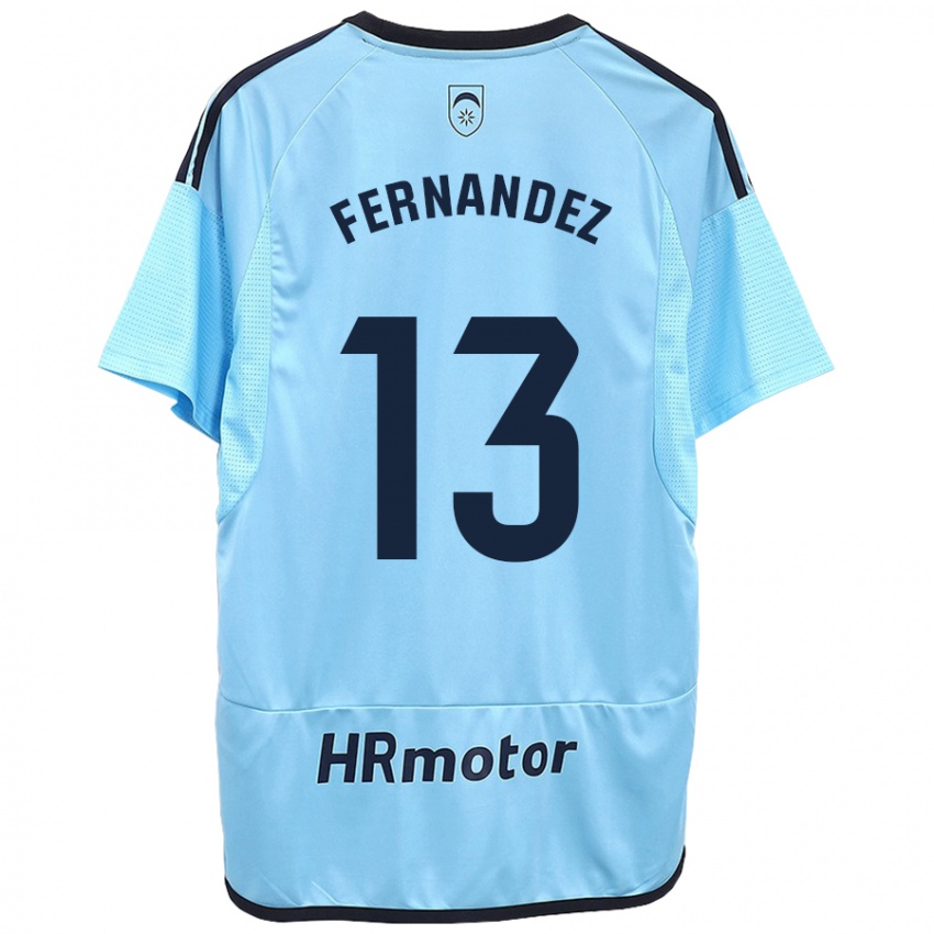 Kinder Aitor Fernández #13 Blau Auswärtstrikot Trikot 2023/24 T-Shirt Österreich