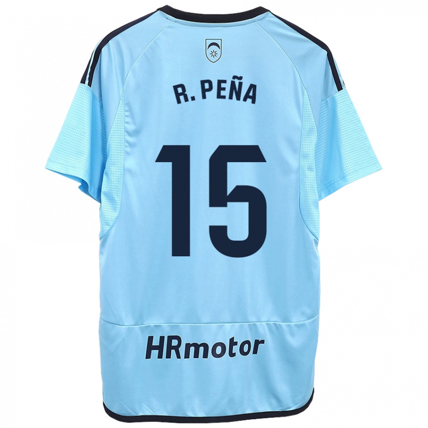 Kinder Rubén Peña #15 Blau Auswärtstrikot Trikot 2023/24 T-Shirt Österreich