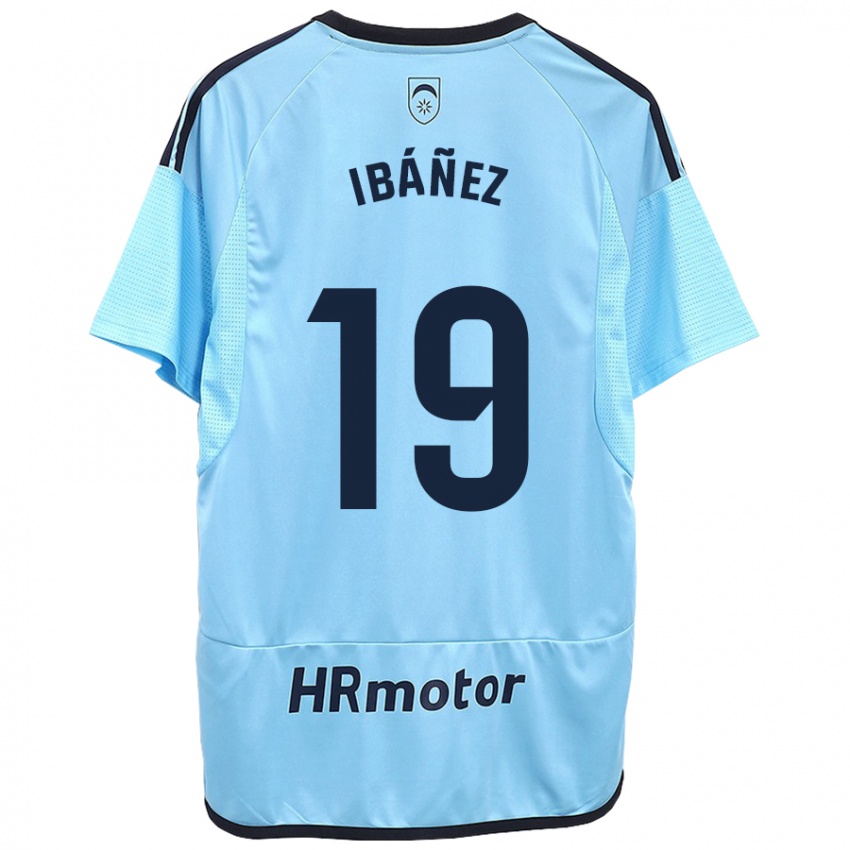 Kinder Pablo Ibáñez #19 Blau Auswärtstrikot Trikot 2023/24 T-Shirt Österreich