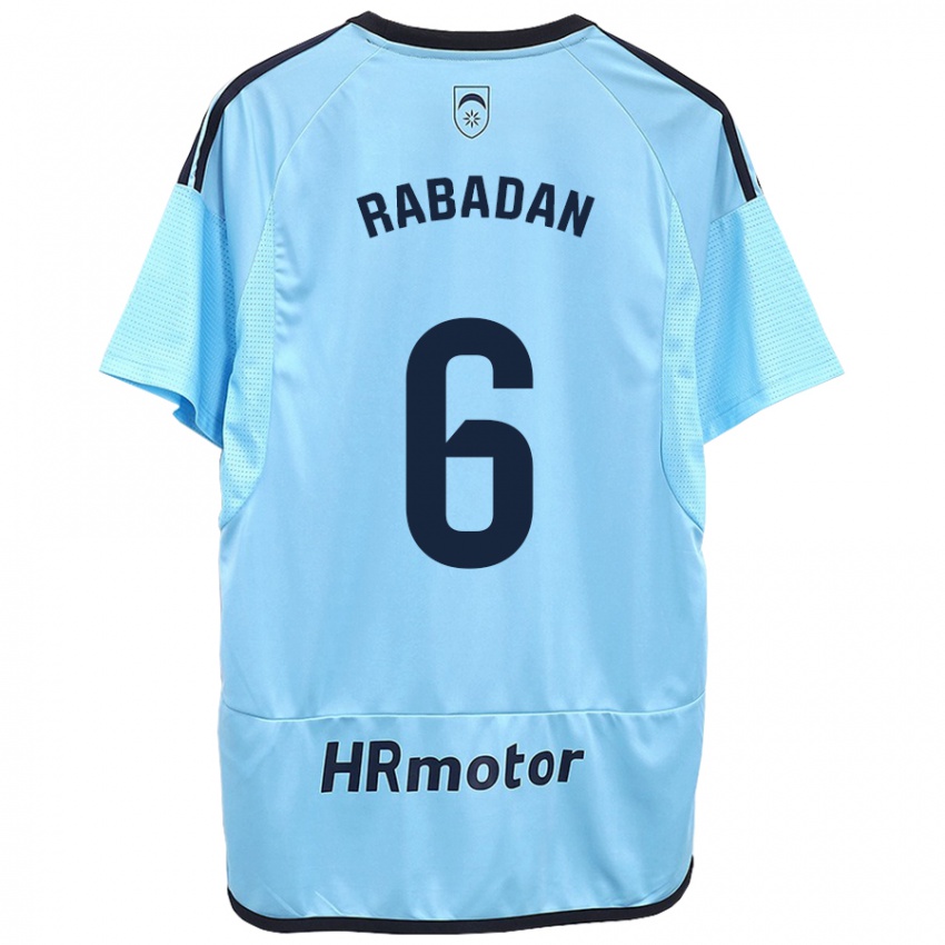 Kinder David Rabadán #6 Blau Auswärtstrikot Trikot 2023/24 T-Shirt Österreich