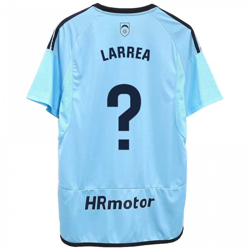 Kinder Unai Larrea #0 Blau Auswärtstrikot Trikot 2023/24 T-Shirt Österreich