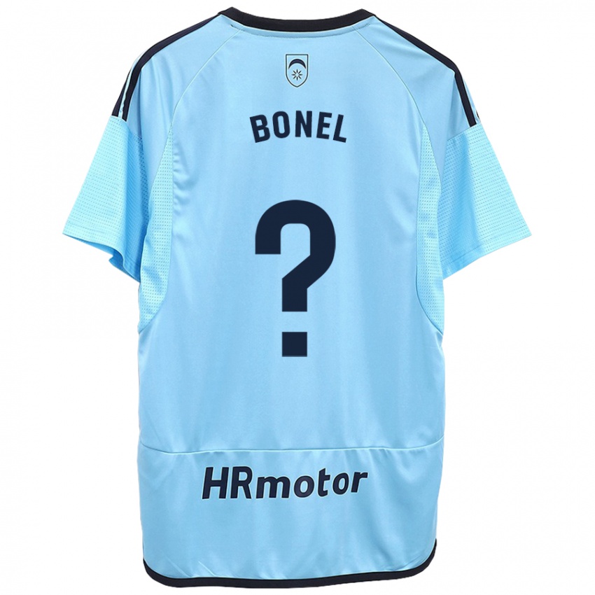 Kinder Aimar Bonel #0 Blau Auswärtstrikot Trikot 2023/24 T-Shirt Österreich