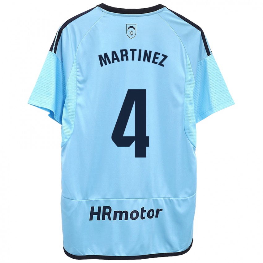 Kinder Vera Martínez Viota #4 Blau Auswärtstrikot Trikot 2023/24 T-Shirt Österreich