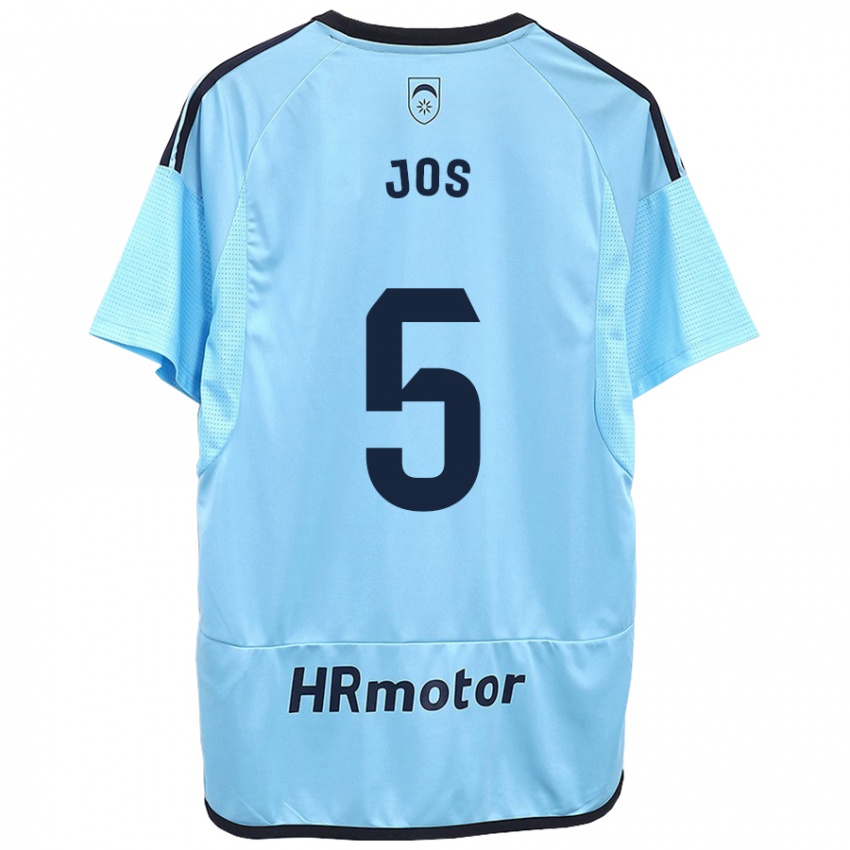 Kinder Josune Urdaniz Maurin #5 Blau Auswärtstrikot Trikot 2023/24 T-Shirt Österreich