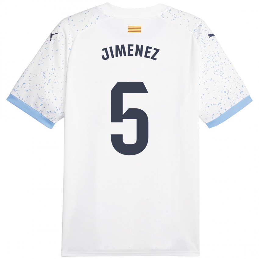 Kinder Ángela Jiménez #5 Weiß Auswärtstrikot Trikot 2023/24 T-Shirt Österreich