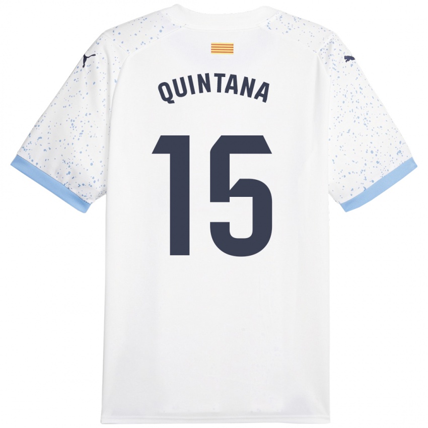 Kinder Amru Quintana #15 Weiß Auswärtstrikot Trikot 2023/24 T-Shirt Österreich