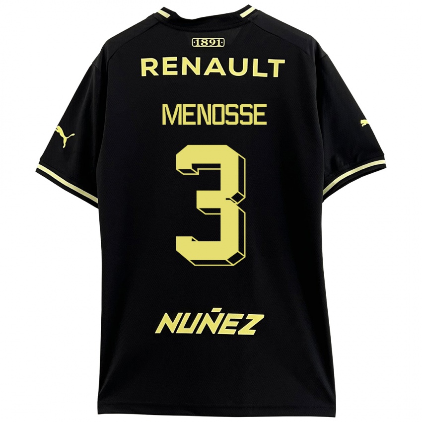 Kinder Hernán Menosse #3 Schwarz Auswärtstrikot Trikot 2023/24 T-Shirt Österreich