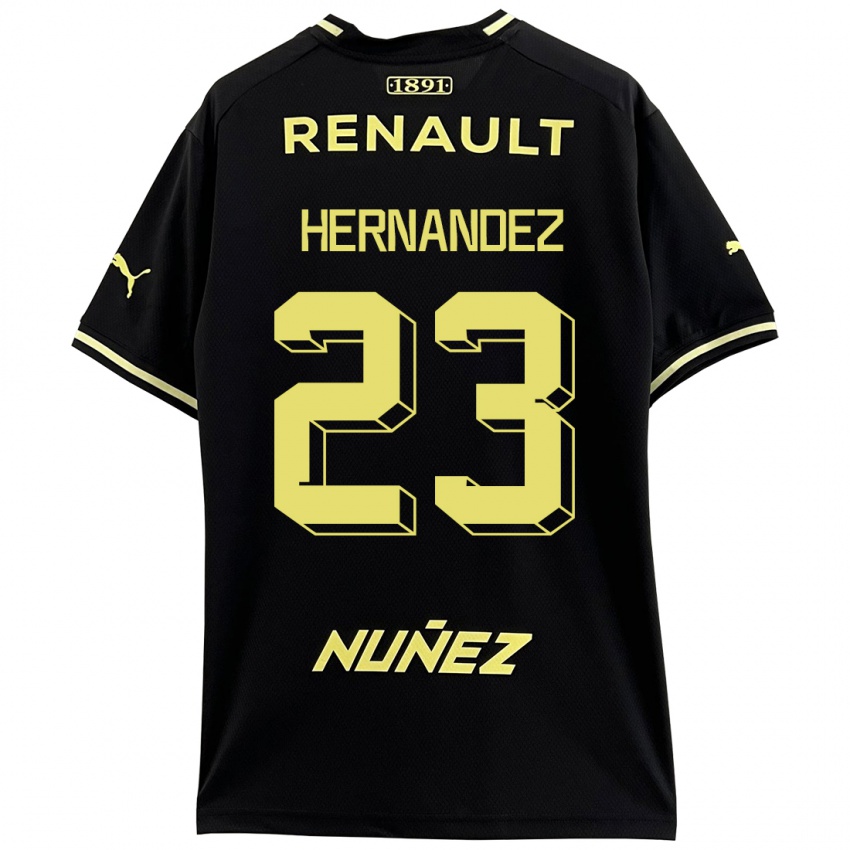 Kinder Abel Hernández #23 Schwarz Auswärtstrikot Trikot 2023/24 T-Shirt Österreich