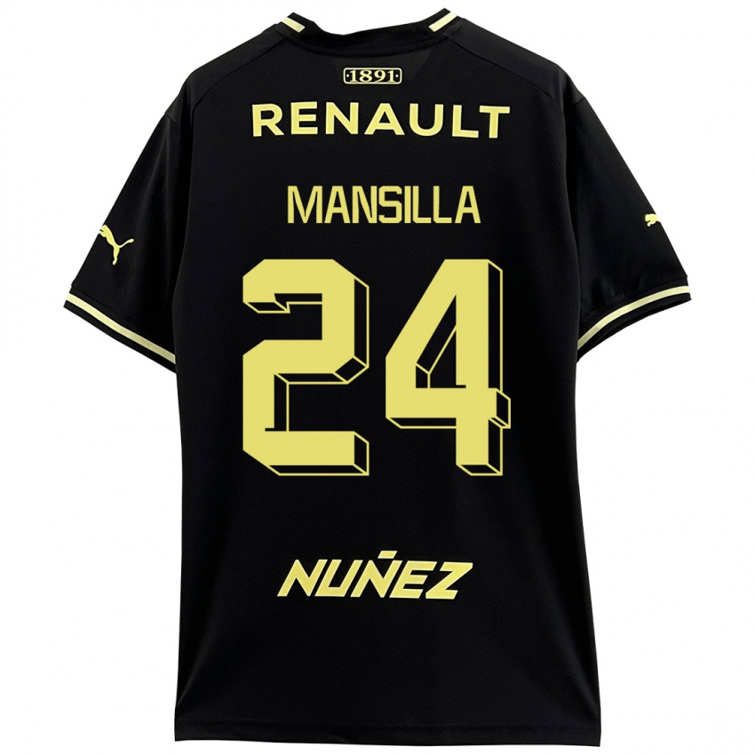 Kinder Brian Mansilla #24 Schwarz Auswärtstrikot Trikot 2023/24 T-Shirt Österreich