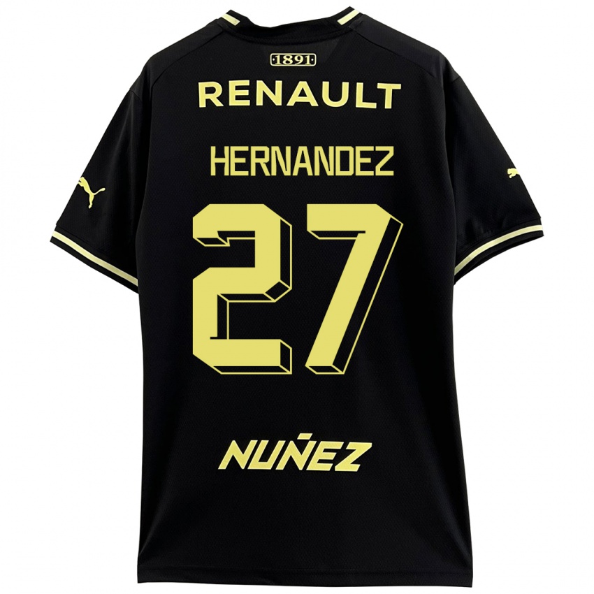 Kinder Lucas Hernández #27 Schwarz Auswärtstrikot Trikot 2023/24 T-Shirt Österreich