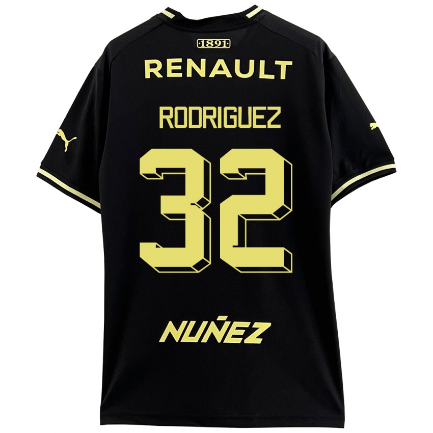Kinder Randall Rodríguez #32 Schwarz Auswärtstrikot Trikot 2023/24 T-Shirt Österreich