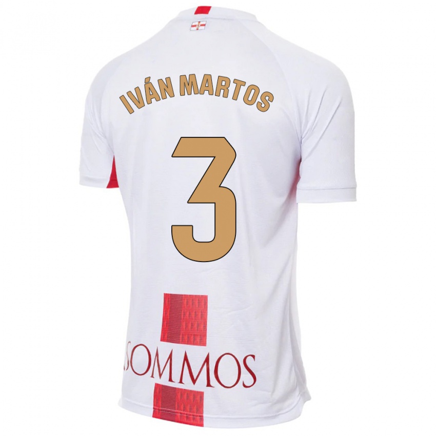 Kinder Iván Martos #3 Weiß Auswärtstrikot Trikot 2023/24 T-Shirt Österreich